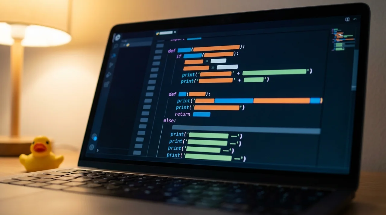 Laptop con codigo Python